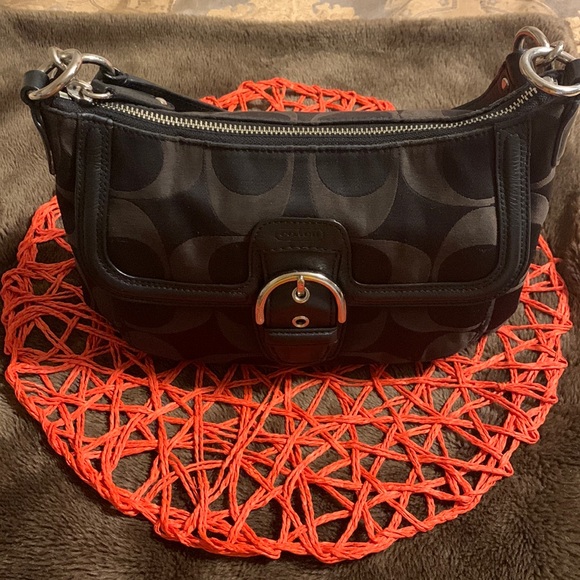 Coach Bags Black C Logo Cloth Coach Bag Poshmark